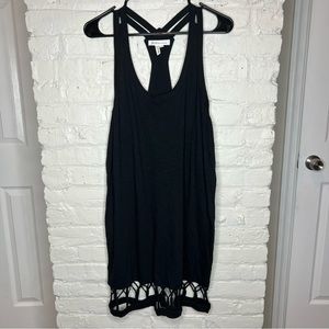 BCBGeneration Black Cage Hem Dress Size L